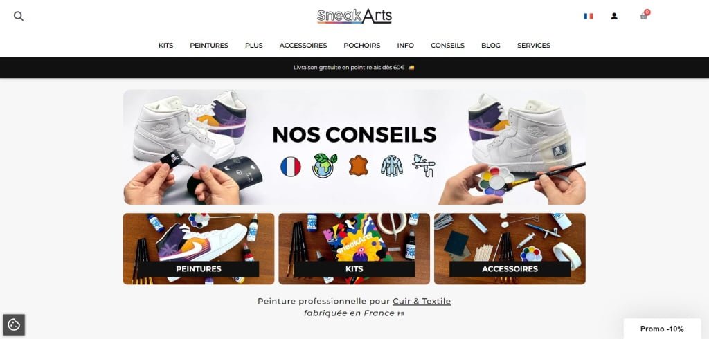 SneakArts- Homepage