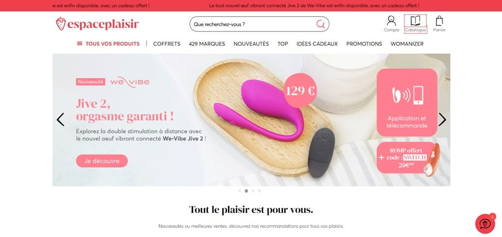 Espace Plaisir - Homepage