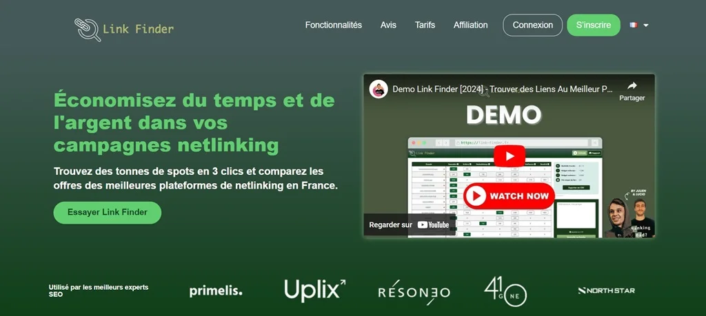 Link Finder - Économisez du temps et de l'argent dans vos campagnes netlinking
