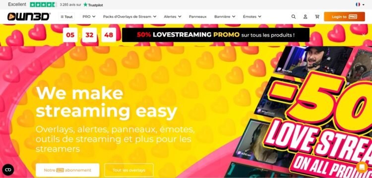 OWN3D facilite le streaming