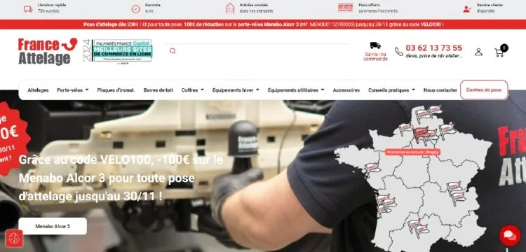 France Attelage : entreprise française spécialisée dans la vente d'attelages automobile