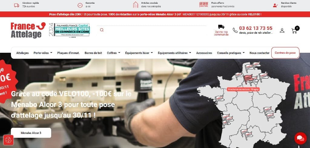 France Attelage : entreprise française spécialisée dans la vente d'attelages automobile