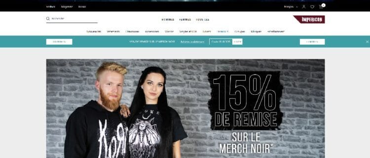 Impericon : vente d'articles de merchandising punk hardcore et metalcore