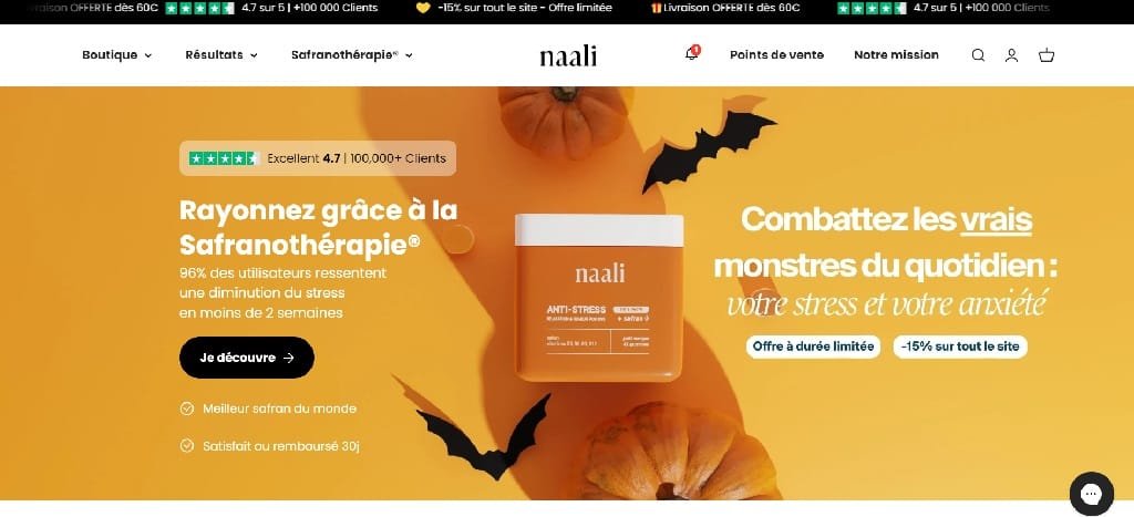 Naali : compléments alimentaires et de cosmétiques à base de safran pur