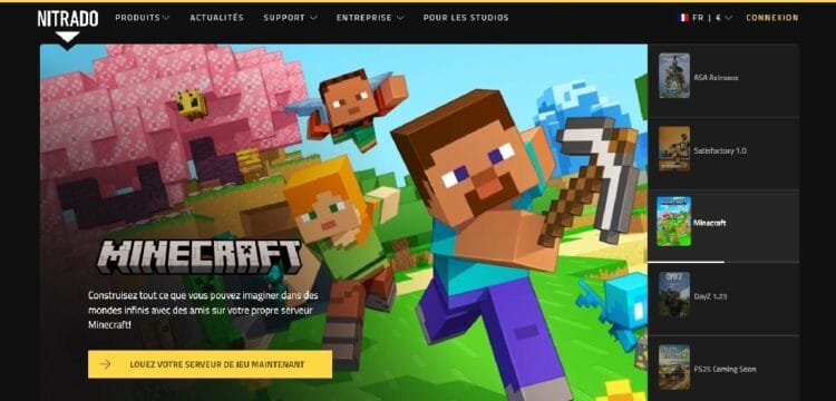 Nitrado est un leader mondial dans l'hébergement de serveurs de jeux