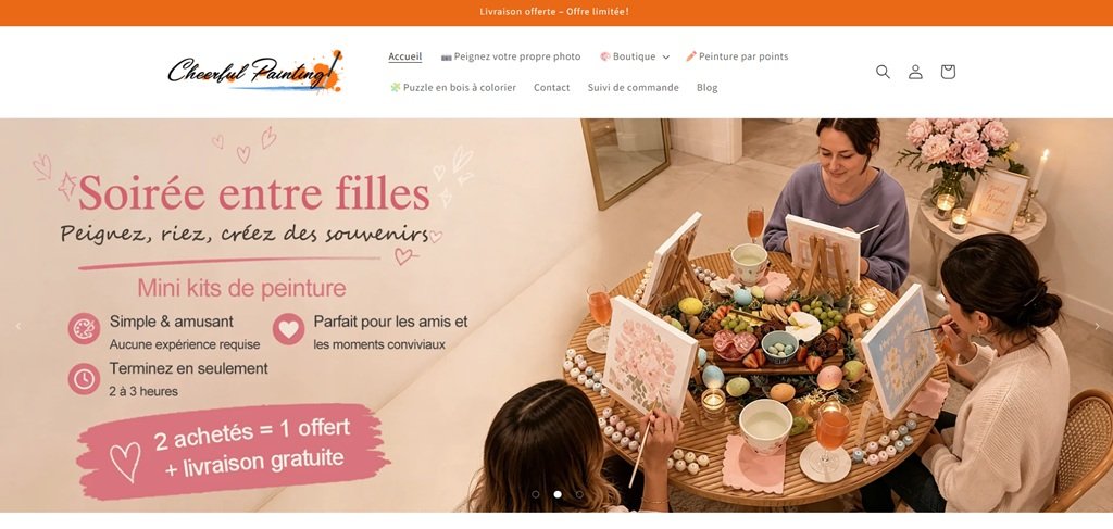 Cheerful Painting Homepage