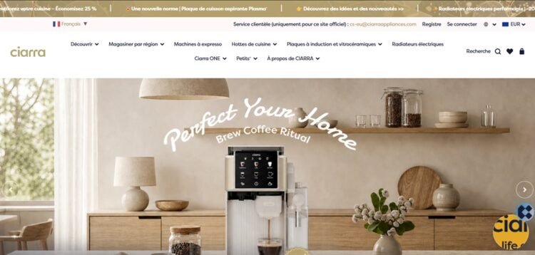 CIARRA : hottes de cuisine et électroménager design pour une cuisine moderne