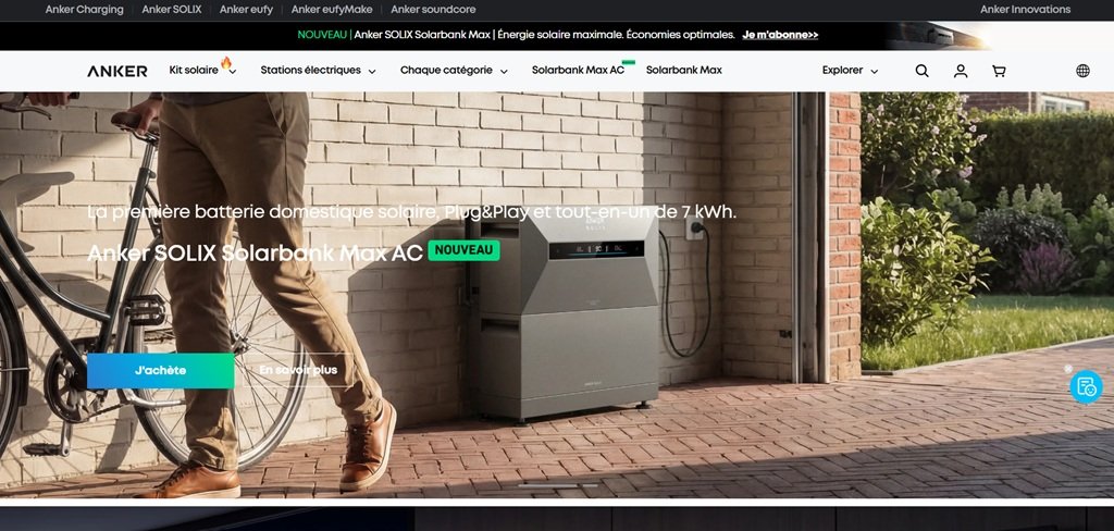 Anker SOLIX - Batteries solaires de balcon et stations électriques