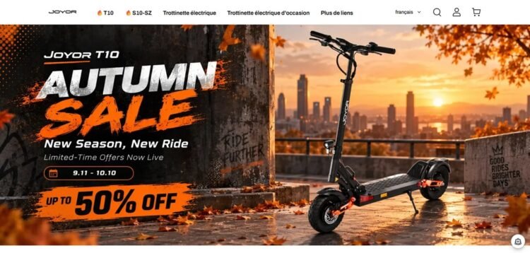 Joyor - Trottinettes électriques, modèles reconditionnés et pièces détachées